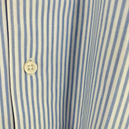 BOGGI MILANO ストライプ ワイドカラーシャツ メンズ import:M