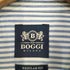 BOGGI MILANO ストライプ ワイドカラーシャツ メンズ import:M
