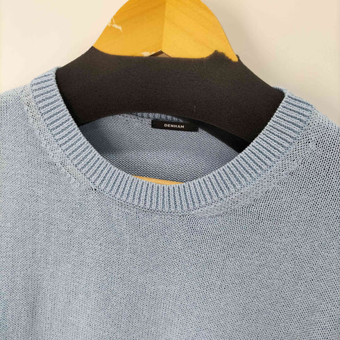 デンハム DENHAM JV RAGLAN KNIT MFT レーヨン混 コットンニット メンズ