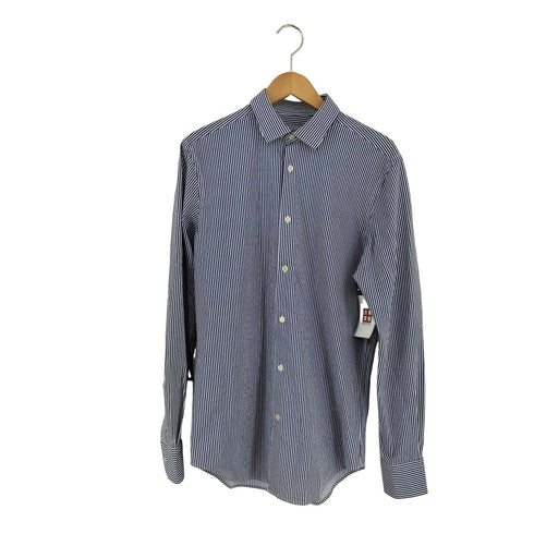 BOGGI MILANO B TECH ストライプ レギュラーカラーシャツ メンズ import:M