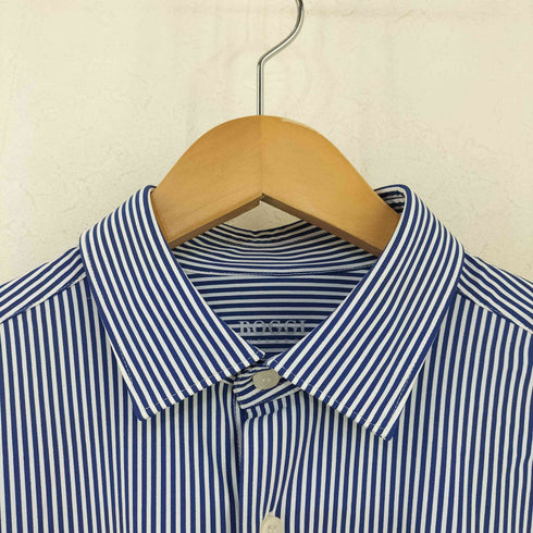 BOGGI MILANO B TECH ストライプ レギュラーカラーシャツ メンズ import:M