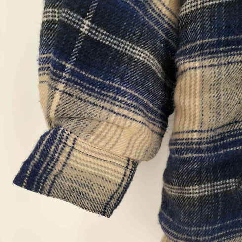 ヒルクロップ HILL CROP チェック柄 裏ボアシャツジャケット メンズ L