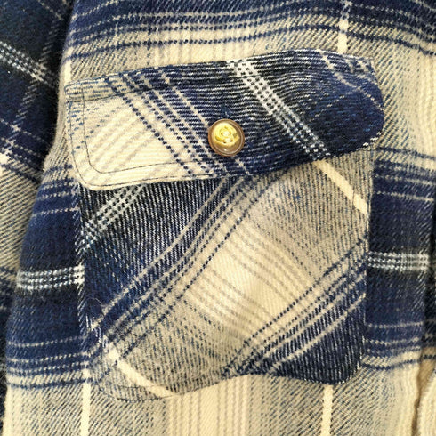 ヒルクロップ HILL CROP チェック柄 裏ボアシャツジャケット メンズ L