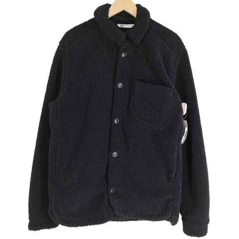 ザラ ZARA ボアシャツジャケット メンズ S-M