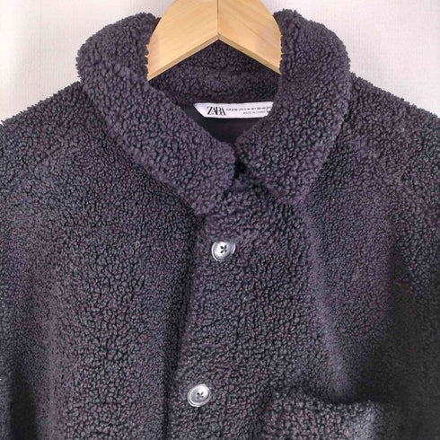 ザラ ZARA ボアシャツジャケット メンズ S-M