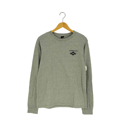 アヴィレックス AVIREX U.S. AIR FORCE GRIFFISS AFB プリント ロングスリーブTシャツ メンズ import:M