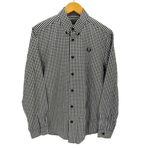 フレッドペリー FRED PERRY ロゴ刺繍 チェック ボタンダウン L/S シャツ メンズ import:S
