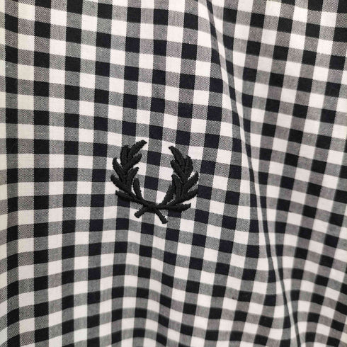 フレッドペリー FRED PERRY ロゴ刺繍 チェック ボタンダウン L/S シャツ メンズ import:S