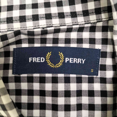 フレッドペリー FRED PERRY ロゴ刺繍 チェック ボタンダウン L/S シャツ メンズ import:S