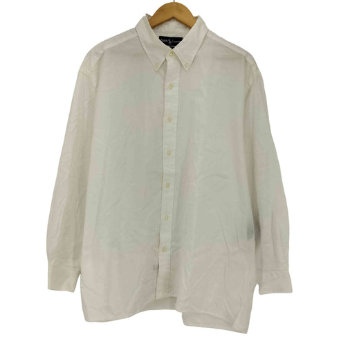 ラルフローレン RALPH LAUREN 90s YARMOUTH ボックスリメイク 同色ポニー ボタンダウンシャツ メンズ 17 1/2 36/37