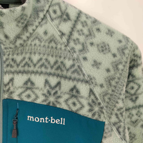 モンベル mont bell クリマプラス100 フリース プリントジャケット レディース JPN:M