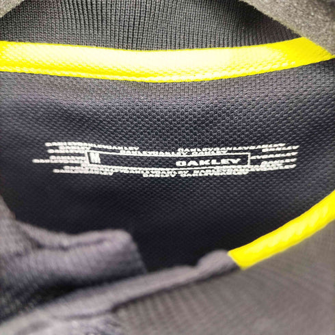 オークリー OAKLEY フロントワンポイントロゴ ラインカラーポロシャツ メンズ JPN:M