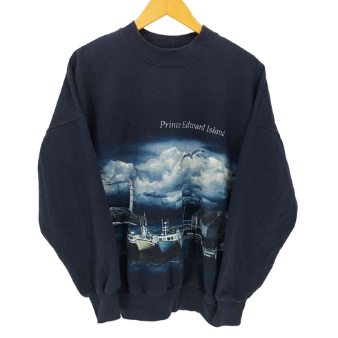 Quality goods Canadaグラフィック プリント スウェット トレーナー メンズ import:M