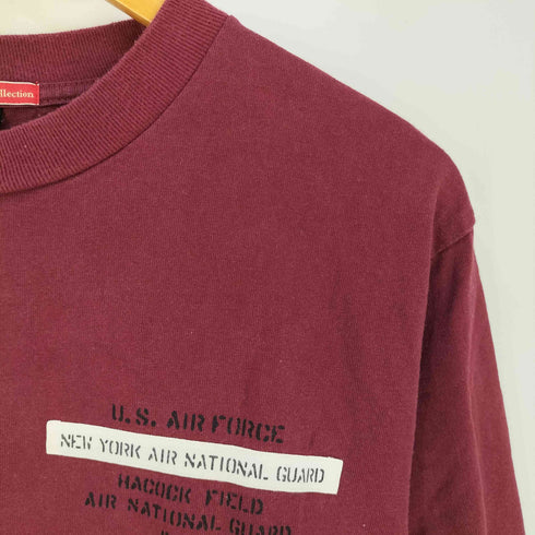 アヴィレックス AVIREX Air National Guard Patch & Print Long Sleeve T-Shirt エア ナショナル ガード パッチ アンド プリント ロングスリーブTシャツ メンズ import:M