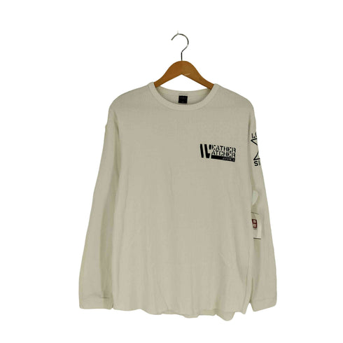 アヴィレックス AVIREX Weather Watcher L/S RIB TEE ウェザー ウォッチャー リブ ロングスリーブTシャツ メンズ import:M