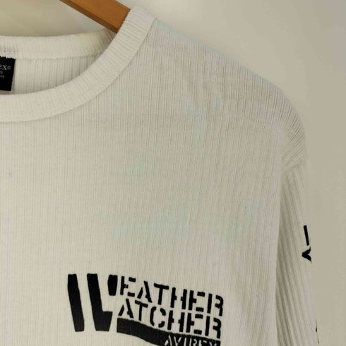 アヴィレックス AVIREX Weather Watcher L/S RIB TEE ウェザー ウォッチャー リブ ロングスリーブTシャツ メンズ import:M