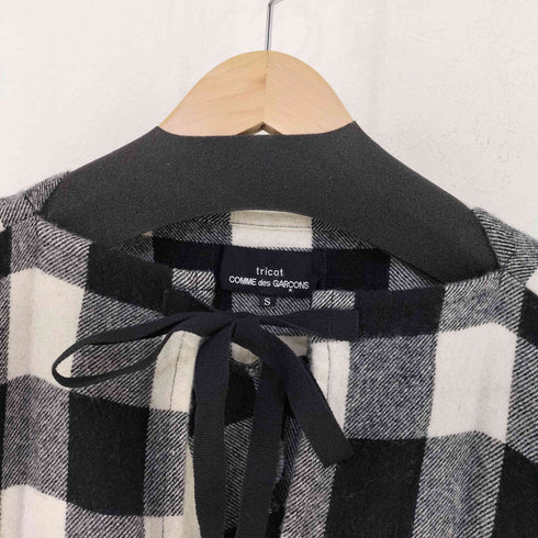 トリココムデギャルソン tricot COMME des GARCONS 16AW 変形 ブロックチェック フランネル ワンピース レディース import:S