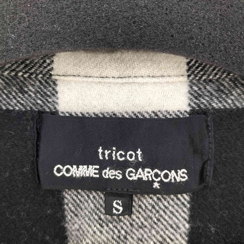 トリココムデギャルソン tricot COMME des GARCONS 16AW 変形 ブロックチェック フランネル ワンピース レディース import:S