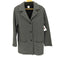 アニエスベー agnes b. PARIS MADE IN ROMANIA ヘリンボーンウールナイロンハーフコート レディース JPN:1