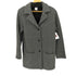 アニエスベー agnes b. PARIS MADE IN ROMANIA ヘリンボーンウールナイロンハーフコート レディース JPN:1