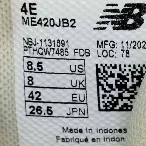 ニューバランス NEW BALANCE ME420 ランニングシューズ メンズ JPN:26.5