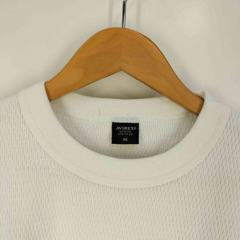 アヴィレックス AVIREX NAVAL L/S WAFFLE T-SHIRT ネーバル ロングスリーブ ワッフルTシャツ メンズ import:M