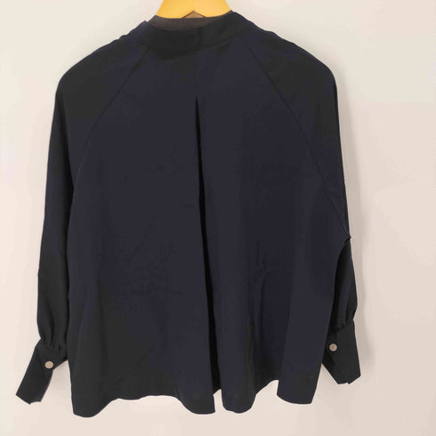 イネド INED ポリ地 Vネックトップス レディース JPN:9号