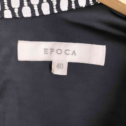 エポカ Epoca ジオメトリックカシュクールドレス ノースリーブワンピース レディース DE:40