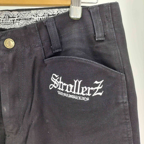 00S StrollerZ ロゴ 刺繍 ダック地 コットン ワイド バギー ワーク パンツ メンズ 34