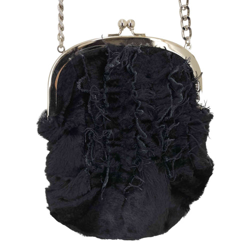 トリココムデギャルソン tricot COMME des GARCONS がま口切りっぱなしミニショルダー レディース