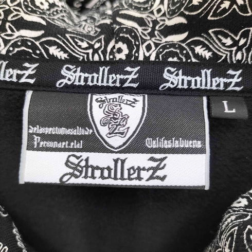 00S StrollerZ ロゴ プリント ペイズリー 切替 ジップアップ パーカー メンズ JPN:L