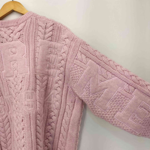 シュプリーム Supreme 23AW Applique Cable Knit Sweater メンズ import:L