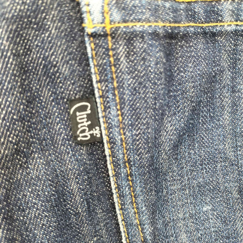 CLUTCH リバースデザイン セルビッチジップフライデニム メンズ JPN:M