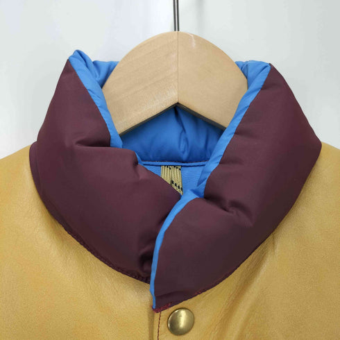 ロッキーマウンテンフェザーベッド Rocky Mountain FeatherBed レザー切替ダウンベスト メンズ 36