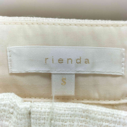 リエンダ rienda アシンメトリーパネルツイード レディース JPN:S