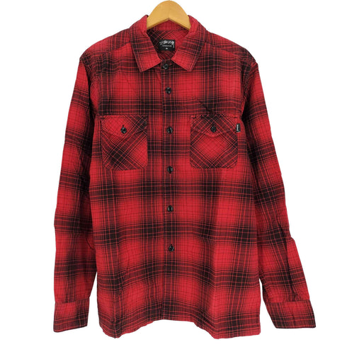 ステューシー Stussy 00S AUTHENTIC ピスタグ バッファローチェック L/S シャツ メンズ import:M