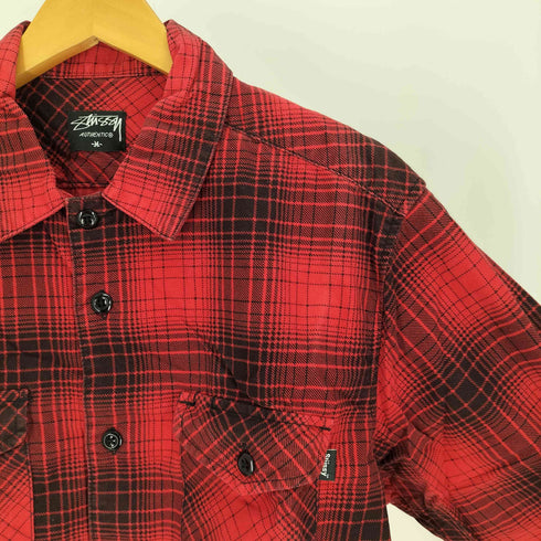 ステューシー Stussy 00S AUTHENTIC ピスタグ バッファローチェック L/S シャツ メンズ import:M