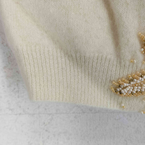 イエナ IENA アンゴラ混ビーズ刺繍カーディガン レディース FREE