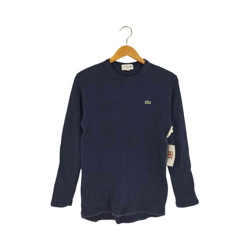 ラコステ LACOSTE ワッフル クルーネック ロングTシャツ メンズ import:M