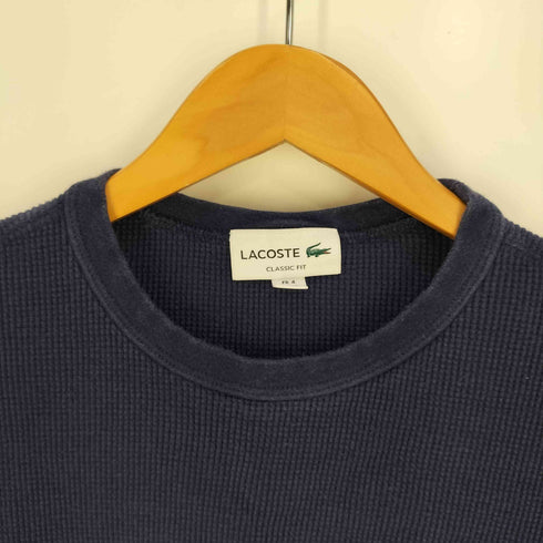 ラコステ LACOSTE ワッフル クルーネック ロングTシャツ メンズ import:M