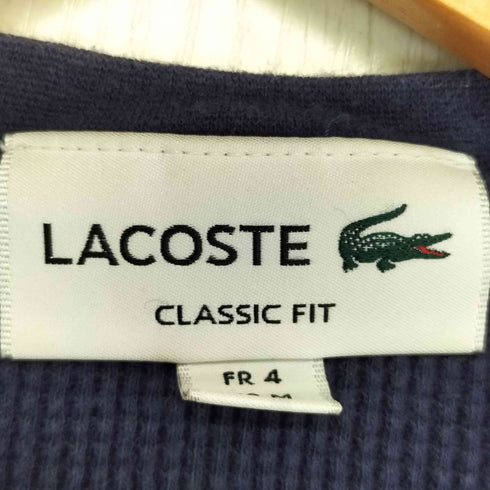 ラコステ LACOSTE ワッフル クルーネック ロングTシャツ メンズ import:M