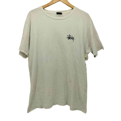 ステューシー Stussy ロゴ 両面プリント クルーネック Tシャツ メンズ import:M