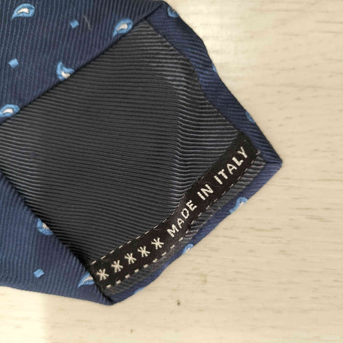 イージーバイゼニア EZ by ZEGNA 総柄シルクネクタイ メンズ