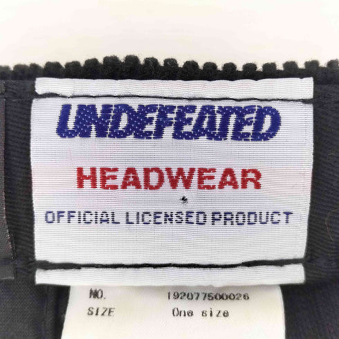 アンディフィーテッド UNDEFEATED ロゴ刺繍 コーデュロイ 6パネルキャップ メンズ ONE SIZE