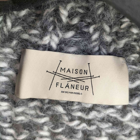 MAISON FLANEUR イタリア製 モヘア混 ウールカーディガン メンズ