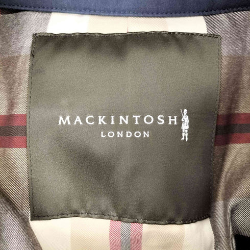 マッキントッシュフィロソフィー MACKINTOSH PHILOSOPHY 比翼ボタン 撥水 ゴム引きコート レディース M