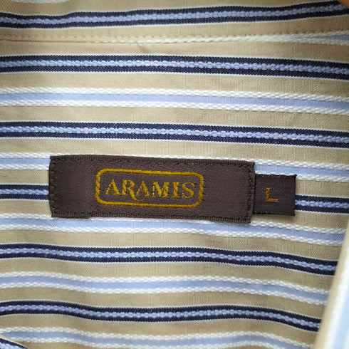 アラミス ARAMIS ポケット ストライプ ボタンダウン シャツ メンズ JPN:L