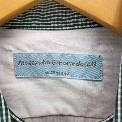 ALESSANDRO GHERARDESCHI イタリア製 チェック柄 レギュラー シャツ メンズ