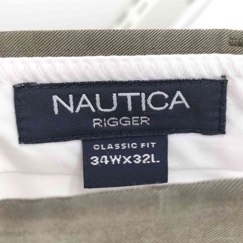 ノーティカ NAUTICA レーヨン混 2タック スラックス メンズ 34W 32L