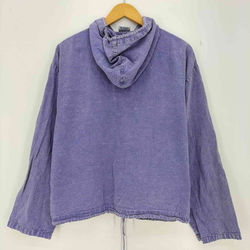 SEA BREEZE 90S USA製 クロップド フェード フーデッド ジャケット レディース import:M